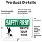 Signmission 3.5 in Height, 5 in Width, Vinyl Decal, Rectangle OS-2PACK-SF-D-35-L-10884 - alternate 6